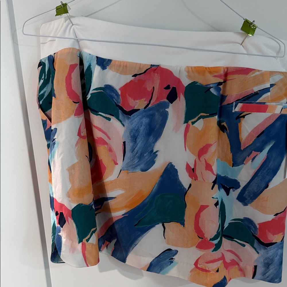 Walter Hagen Colorful Abstract Mini Skirt